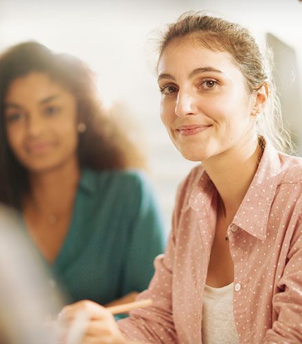 image promoting online or in-person open houses at Inventions Academy